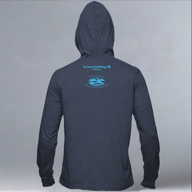 TIRN - EcoBlend Hooded Tee - Water
