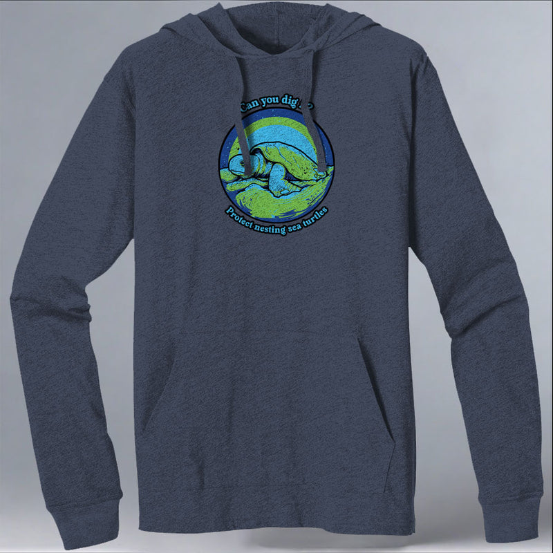 TIRN - EcoBlend Hooded Tee - Water