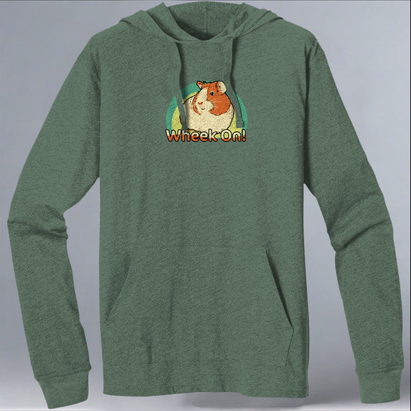 Wheek On! - EcoBlend Hooded Tee - Asparagus