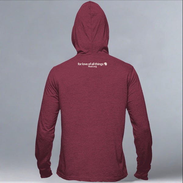 Wolf Haven - EcoBlend Hooded Tee - Berry