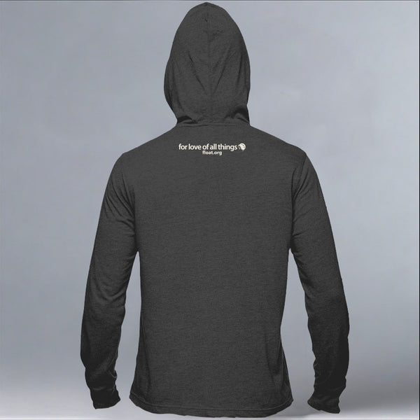 Wolf Haven - EcoBlend Hooded Tee - Charcoal