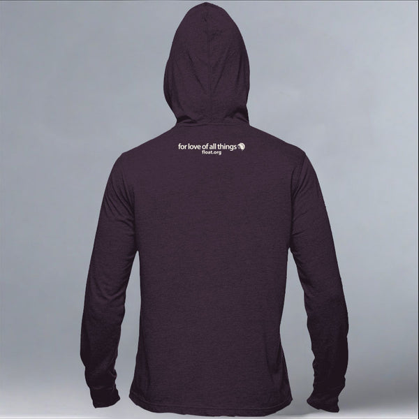 Wolf Haven - EcoBlend Hooded Tee - Eggplant