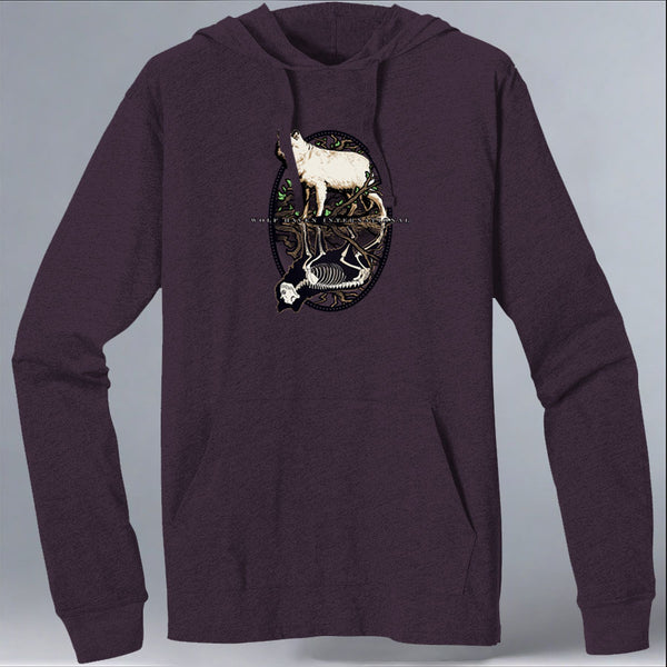 Wolf Haven - EcoBlend Hooded Tee - Eggplant