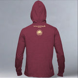 Queen of the Tetons - EcoBlend Hooded Tee - Berry